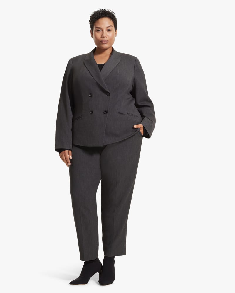 Plus size model wearing Roxane Blazer by M.M.LaFleur | Dia&Co | dia_product_style_image_id:160417